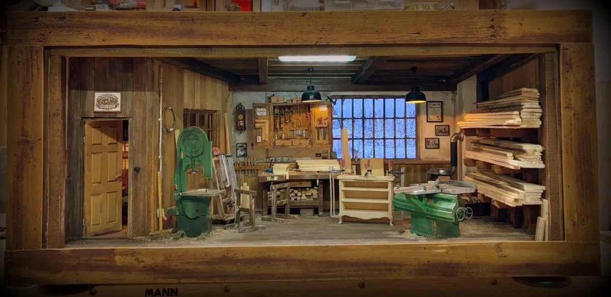 Miniatur-Tischlerwerkstatt